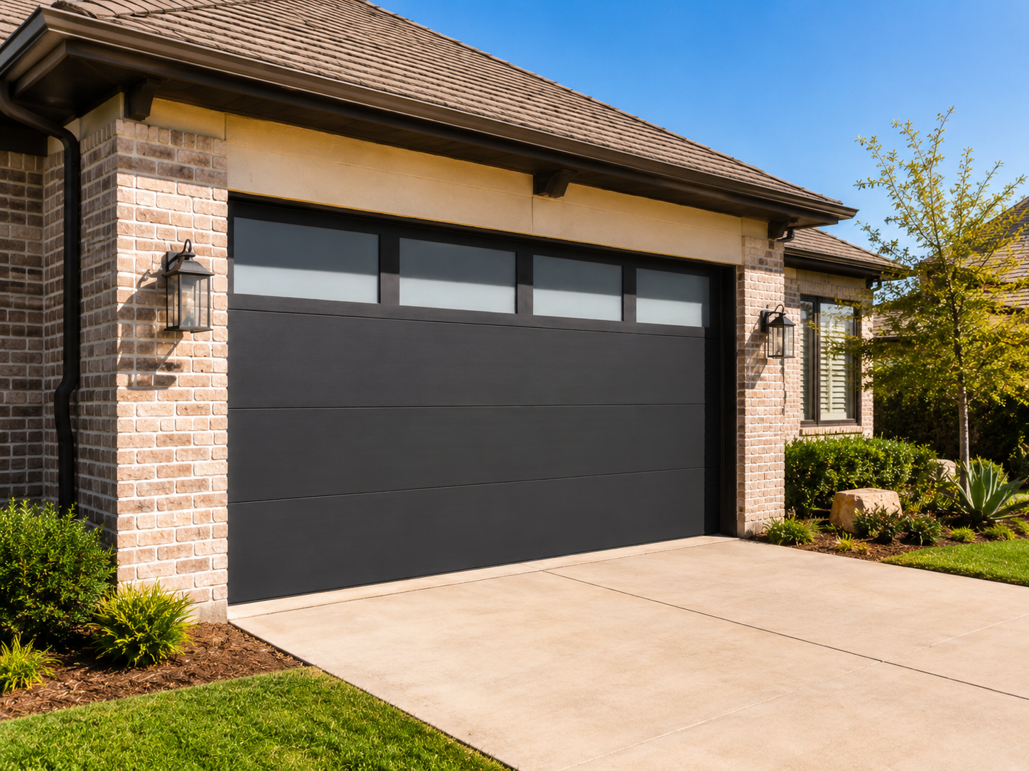 New garage door installation