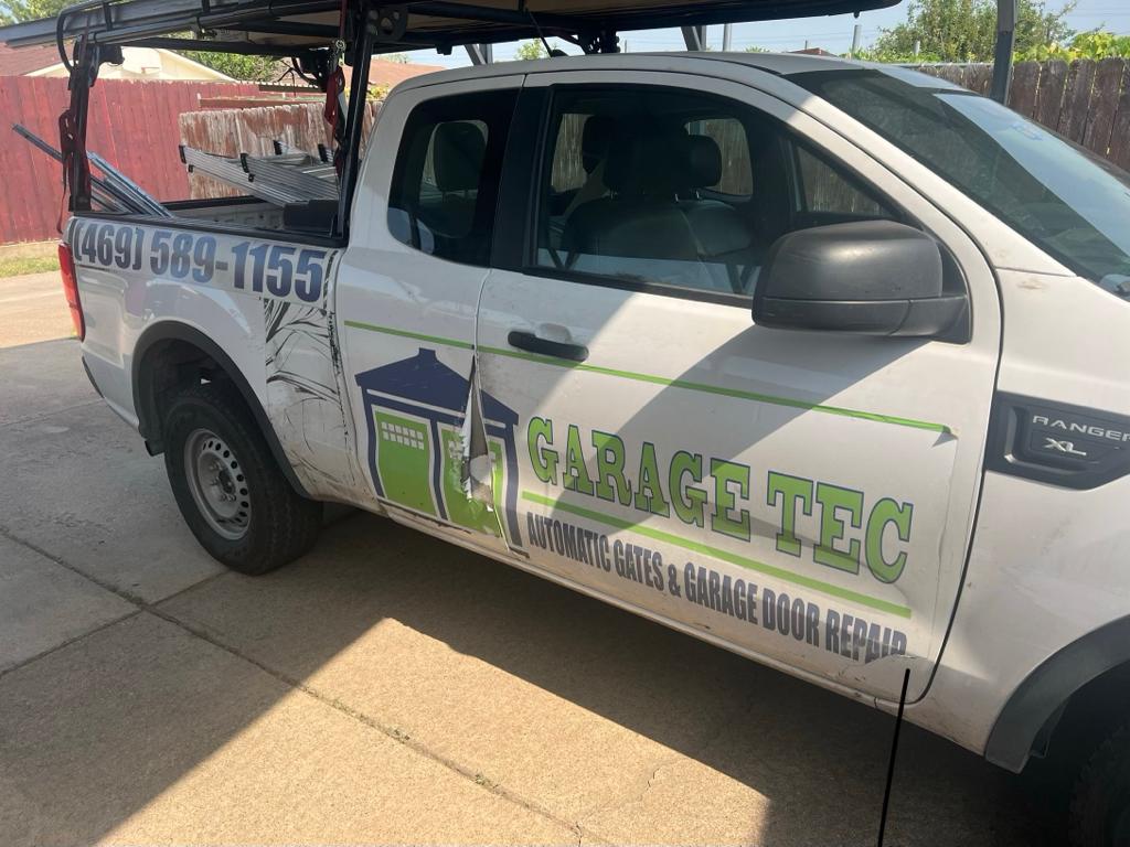 Garage Tec branded service truck