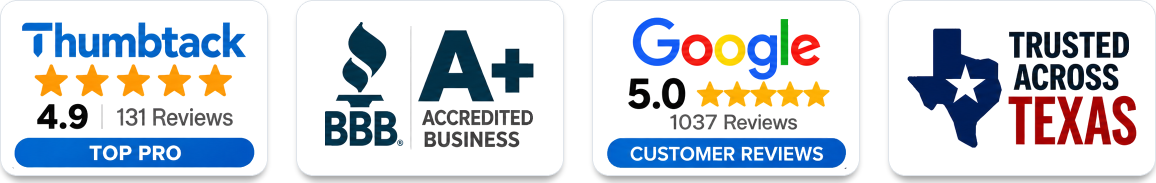 Garage Tec trust badges